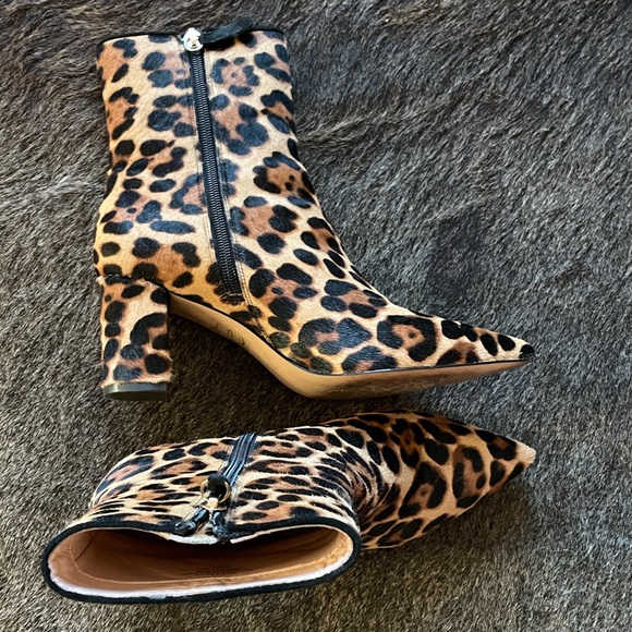J Crew Leopard Sadie Boots - Picture 3 of 5